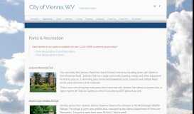 
							         Parks & Recreation – City of Vienna, WV								  
							    