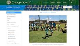 
							         Parks & Recreation - Summer Programs - Kauai.gov								  
							    