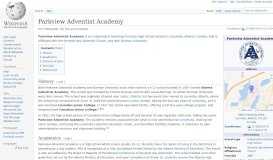 
							         Parkview Adventist Academy - Wikipedia								  
							    