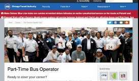 
							         Part-Time Bus Operator - Careers - CTA								  
							    