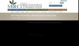 
							         Part Time GIS position – Broward County Parks & Rec | School of ...								  
							    