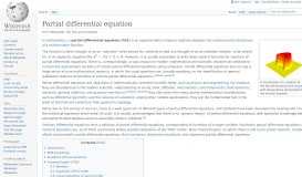 
							         Partial differential equation - Wikipedia								  
							    