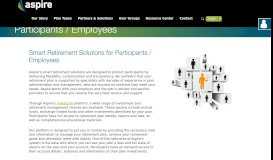 
							         Participants / Employees - Aspire Financial Services								  
							    