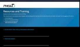 
							         Partner Access Resources and Training | PHEAA								  
							    