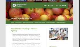 
							         Partner Agency Benefits - Greater Cleveland Food Bank								  
							    
