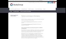 
							         Partner Commission Information | Study Group								  
							    