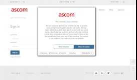 
							         Partner Extranet Login - Ascom								  
							    
