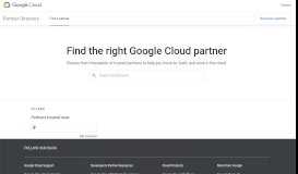 
							         Partner - Google Cloud								  
							    
