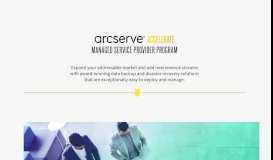 
							         Partner Managed Services Provider - Arcserve								  
							    