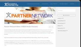 
							         Partner Network News: 4 NEW Vendor Partners! | The Successful ...								  
							    