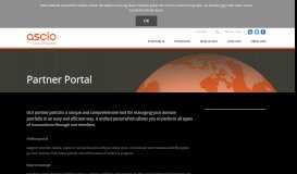 
							         Partner Portal | Ascio								  
							    