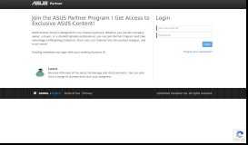 
							         Partner Portal - Asus								  
							    