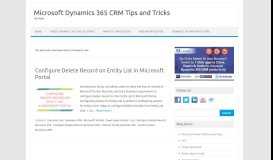 
							         Partner Portal Dynamics CRM | Microsoft Dynamics 365 CRM Tips ...								  
							    