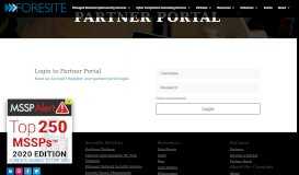 
							         Partner Portal | Foresite Network Solutions & Managed Security								  
							    
