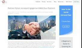 
							         Partner Portal: Increase Engagement With Your Partners								  
							    