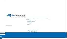 
							         Partner Portal Login - Aus Investment Solutions								  
							    