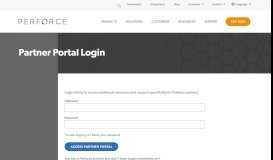 
							         Partner Portal Login | Perforce								  
							    