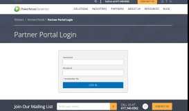 
							         Partner Portal Login | Powerhouse Dynamics								  
							    