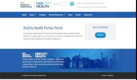 
							         Partner Portal - OneCity Health								  
							    