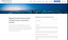 
							         Partner Portal Register - Entuity.com								  
							    