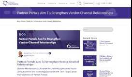 
							         Partner portals aim to strengthen vendor ... - Channel Mechanics								  
							    
