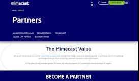 
							         Partner Program for Email Security | Mimecast								  
							    