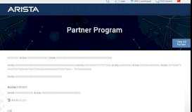 
							         Partner Program - Partner - Arista								  
							    