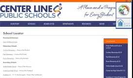 
							         PARTNER PROGRAMS: – Schools – Center Line Public Schools								  
							    