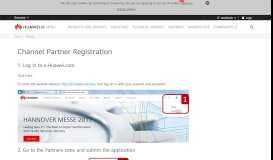 
							         Partner Registration IT Guide - Huawei Enterprise								  
							    