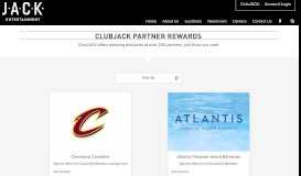
							         Partner Rewards | ClubJACK | JACK Entertainment								  
							    