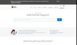 
							         Partner Support - AVG Support								  
							    