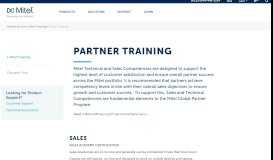 
							         Partner Training - Mitel								  
							    