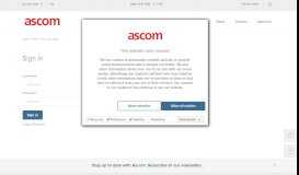 
							         Partner web login page - Ascom								  
							    