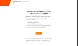 
							         Partner Welcome - Informatica Partner Portal								  
							    