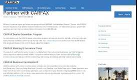 
							         Partner with CARFAX								  
							    
