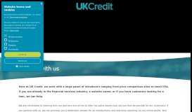 
							         Partner with us | UK Credit								  
							    