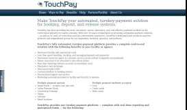 
							         Partner/Facility - Touchpay								  
							    