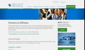 
							         Partners & Affiliates | Select Health Network								  
							    