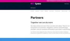 
							         Partners - Cyxtera								  
							    