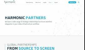 
							         Partners - Discover Our Technology and Channel Partners | Harmonic								  
							    