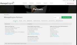 
							         Partners - ManageEngine								  
							    