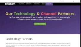 
							         Partners | NetGovern Information Governance and Data Management								  
							    