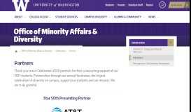 
							         Partners | Office of Minority Affairs & Diversity - University of Washington								  
							    