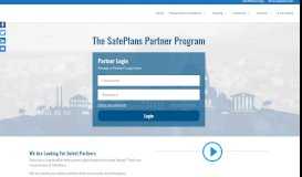
							         Partners Portal Login - SafePlans								  
							    
