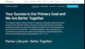 
							         Partners - Progress Software								  
							    
