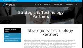 
							         Partners | PROMISE Technology								  
							    