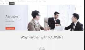 
							         Partners | RADWIN								  
							    