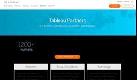 
							         Partners | Tableau Software								  
							    