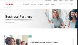 
							         Partners - Toshiba Global Commerce Solutions								  
							    