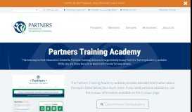 
							         Partners Training Academy - Partners Behavioral Health Management								  
							    
